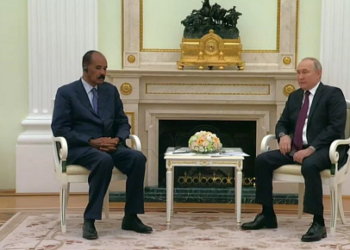 Le Président érythréen rencontre Vladimir Poutine à Moscou
