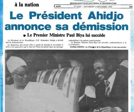 04 novembre 1982 – 04 novembre 2025 : il ya 43 ans la démission du premier Président Camerounais, Ahamadou Ahidjo