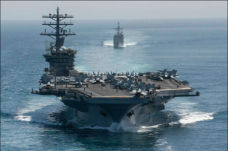 Pression sur Cuba: le groupe aéronaval du porte-avions USS Nimitz est arrivé dans les Caraïbes