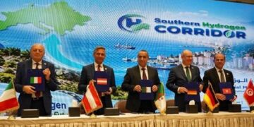 L’Algérie, la Tunisie, l’Italie, l’Allemagne et l’Autriche signent une déclaration sur la réalisation de SoutH2 Corridor